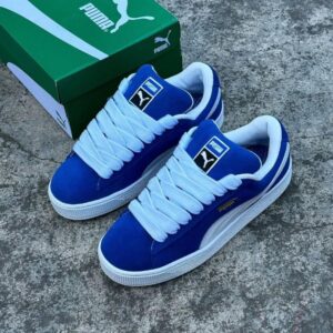 Puma Suede XL Royal Blue with Fat Laces - Best sneakers shop in Nairobi Kicks Plug